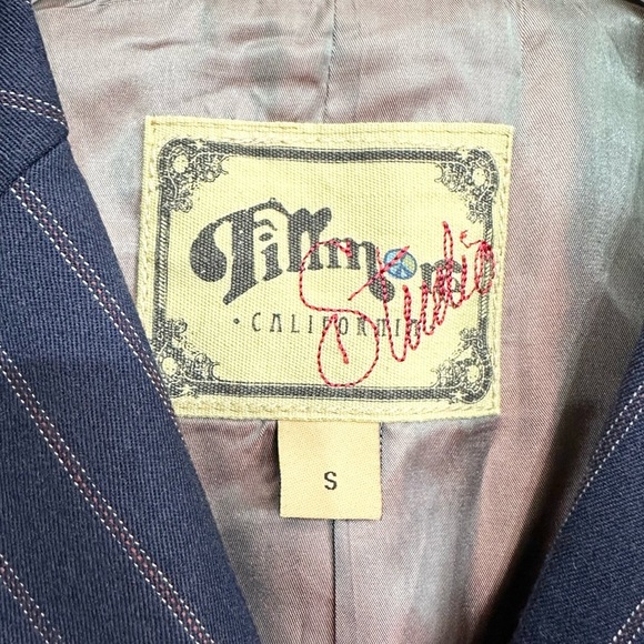 Fillmore Studios California Pinstripe Wool Blazer Jacket - Picture 4 of 11